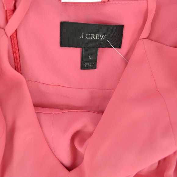 J. Crew Drapey Spaghetti-Strap Dress in Bright - Picture 6 of 8